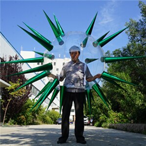 Catwalks Stage Props Walking Inflatable Costume Blow Up Walking Thorn Bubble Ball Costume For Party And Fashion Show