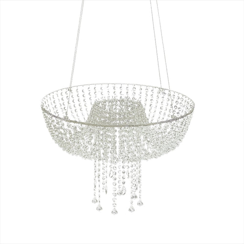 Romantic Wedding Clear Crystal Chandelier Style Drape Suspended Cake Swing Cake Stand