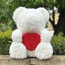 Load image into Gallery viewer, Oversize 70CM/60CM Rose Bear With Heart Gift Box Teddy Bear Artificial Foam Flower Bear Valentines&#39;s Day Gift Wedding Decoration