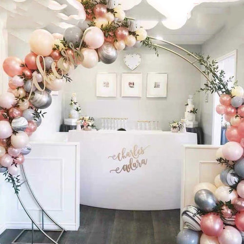 Wedding Background Decoration wrought iron round ring Arch Frame Stage Accessories Round Party Flower decoration flower stand