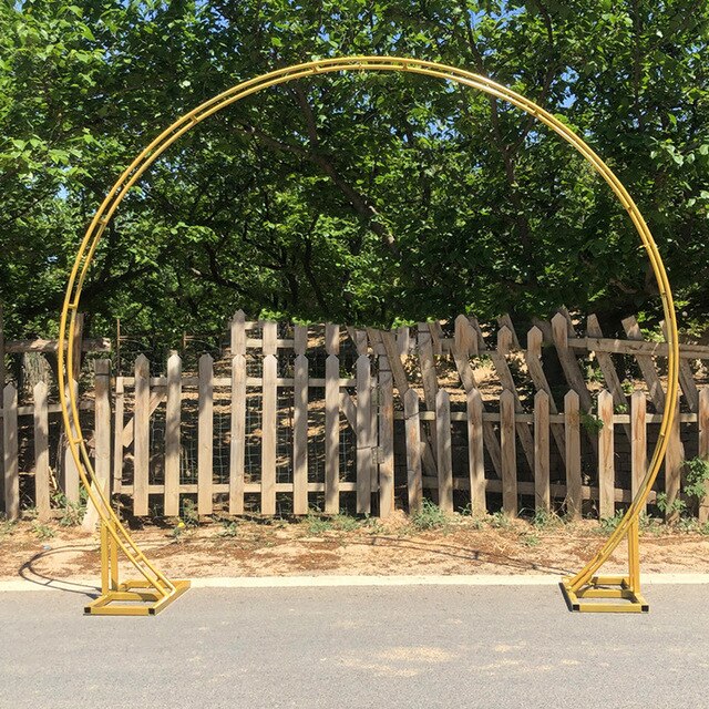 Wedding Background Decoration wrought iron round ring Arch Frame Stage Accessories Round Party Flower decoration flower stand