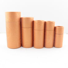 Load image into Gallery viewer, 1000PCS  Kraft paper Tube Oil bottle packaging Cardboard Jar for gift jewelry cosmetics essential oil Bottles round packaging