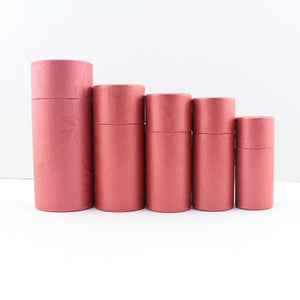 1000PCS  Kraft paper Tube Oil bottle packaging Cardboard Jar for gift jewelry cosmetics essential oil Bottles round packaging