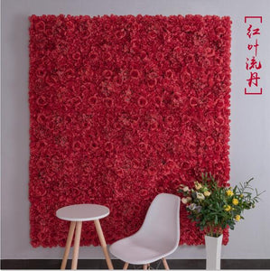 16PCS/lot 40x60cm Silk Rose Flower Champagne Artificial Flower for Wedding Decoration Wall Romantic Wedding Xmas Backdrop Decor