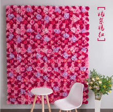 Load image into Gallery viewer, 16PCS/lot 40x60cm Silk Rose Flower Champagne Artificial Flower for Wedding Decoration Wall Romantic Wedding Xmas Backdrop Decor