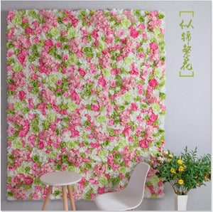 16PCS/lot 40x60cm Silk Rose Flower Champagne Artificial Flower for Wedding Decoration Wall Romantic Wedding Xmas Backdrop Decor