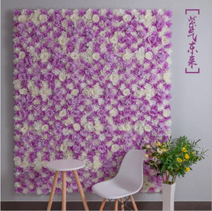 16PCS/lot 40x60cm Silk Rose Flower Champagne Artificial Flower for Wedding Decoration Wall Romantic Wedding Xmas Backdrop Decor