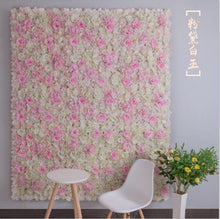 Load image into Gallery viewer, 16PCS/lot 40x60cm Silk Rose Flower Champagne Artificial Flower for Wedding Decoration Wall Romantic Wedding Xmas Backdrop Decor