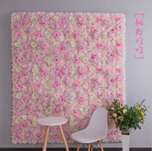 Load image into Gallery viewer, 16PCS/lot 40x60cm Silk Rose Flower Champagne Artificial Flower for Wedding Decoration Wall Romantic Wedding Xmas Backdrop Decor