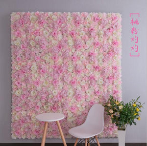 16PCS/lot 40x60cm Silk Rose Flower Champagne Artificial Flower for Wedding Decoration Wall Romantic Wedding Xmas Backdrop Decor