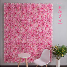 Load image into Gallery viewer, 16PCS/lot 40x60cm Silk Rose Flower Champagne Artificial Flower for Wedding Decoration Wall Romantic Wedding Xmas Backdrop Decor