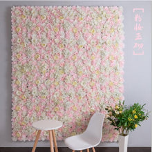 Load image into Gallery viewer, 16PCS/lot 40x60cm Silk Rose Flower Champagne Artificial Flower for Wedding Decoration Wall Romantic Wedding Xmas Backdrop Decor