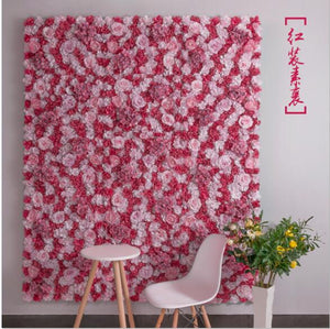 16PCS/lot 40x60cm Silk Rose Flower Champagne Artificial Flower for Wedding Decoration Wall Romantic Wedding Xmas Backdrop Decor