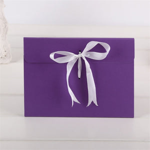 500pcs/lot 24*18*0.7cm  bow Envelope Kraft paper pocket bag Kerchief Handkerchief Silk scarf packing boxes Envelope box