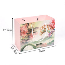 Load image into Gallery viewer, 200 Pcs paper gift box for wedding Flower bridge kraft paper bag with handle Drawer cupcake box candy packaging sweet gift bag