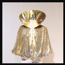 Load image into Gallery viewer, YES LED Sequin Luminescent Cloak Model Champion Queen Flash Cape Beauty Pageant Stage Walk Show  Bar Club Party Halloween Prop