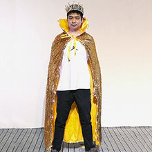 Load image into Gallery viewer, YES LED Sequin Luminescent Cloak Model Champion Queen Flash Cape Beauty Pageant Stage Walk Show  Bar Club Party Halloween Prop