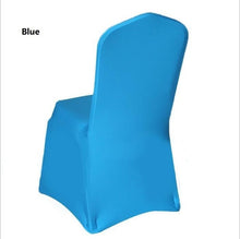 Load image into Gallery viewer, Wolesale hotel  chair cover wedding  pure color with thick white elastic high-end banquet   free shipping