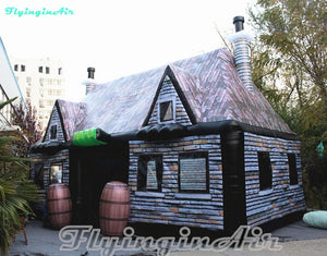 Customized Retro Bar House 8m*4m*5m Inflatable Irish Pub Tent For Wine Tasting Party And Outdoor Event