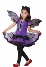 Load image into Gallery viewer, Halloween Black Bat Wings with Purple Glitter Halloween Fancy Dress Hen Party Costume Adult children COSPLAY Fairy Elves Wing