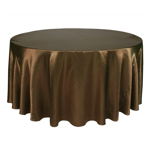 5PCS 275cm Round Satin Tablecloth Table Cloth Cover Waterproof dustproof Oilproof Wedding Banquet Home DIY Decor Home Textiles