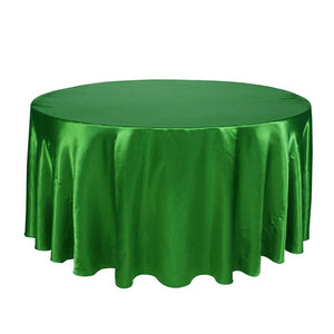 5PCS 275cm Round Satin Tablecloth Table Cloth Cover Waterproof dustproof Oilproof Wedding Banquet Home DIY Decor Home Textiles