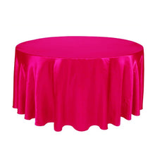 Load image into Gallery viewer, 5PCS 275cm Round Satin Tablecloth Table Cloth Cover Waterproof dustproof Oilproof Wedding Banquet Home DIY Decor Home Textiles