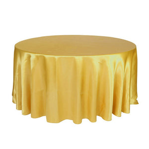 5PCS 275cm Round Satin Tablecloth Table Cloth Cover Waterproof dustproof Oilproof Wedding Banquet Home DIY Decor Home Textiles