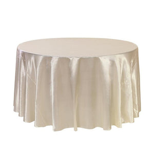 5PCS 275cm Round Satin Tablecloth Table Cloth Cover Waterproof dustproof Oilproof Wedding Banquet Home DIY Decor Home Textiles