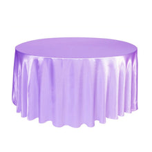 Load image into Gallery viewer, 5PCS 275cm Round Satin Tablecloth Table Cloth Cover Waterproof dustproof Oilproof Wedding Banquet Home DIY Decor Home Textiles