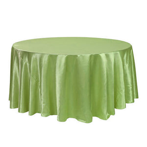 5PCS 275cm Round Satin Tablecloth Table Cloth Cover Waterproof dustproof Oilproof Wedding Banquet Home DIY Decor Home Textiles