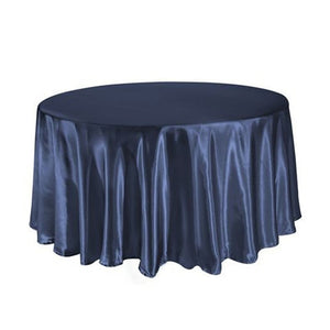 5PCS 275cm Round Satin Tablecloth Table Cloth Cover Waterproof dustproof Oilproof Wedding Banquet Home DIY Decor Home Textiles