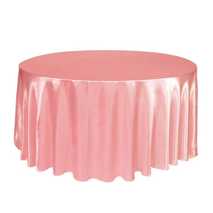 5PCS 275cm Round Satin Tablecloth Table Cloth Cover Waterproof dustproof Oilproof Wedding Banquet Home DIY Decor Home Textiles