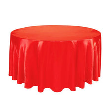 Load image into Gallery viewer, 5PCS 275cm Round Satin Tablecloth Table Cloth Cover Waterproof dustproof Oilproof Wedding Banquet Home DIY Decor Home Textiles