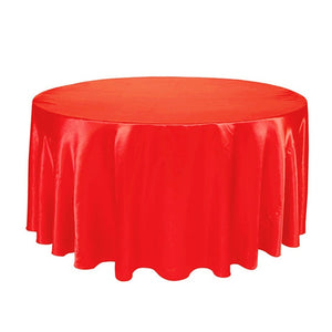 5PCS 275cm Round Satin Tablecloth Table Cloth Cover Waterproof dustproof Oilproof Wedding Banquet Home DIY Decor Home Textiles