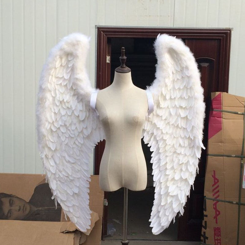 Wings props feather angel wings angel wings catwalk show props festival Angel Feather wings High quality nice large burgundy