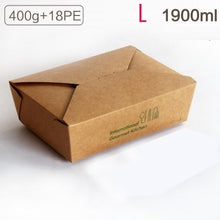 Load image into Gallery viewer, 500 Pcs Gourmet kitchen Disposable food containers paper packing box packaging box food for fast food shop restaurant supplier