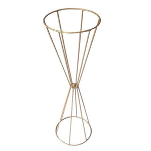 10PCS Vases Gold/ White Flower Stand 70CM/ 50CM Metal Road Lead Wedding Centerpiece Flowers Rack For Event Party Decoration